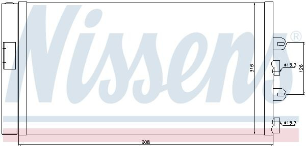 Радиатор кондиционера 94669 Nissens