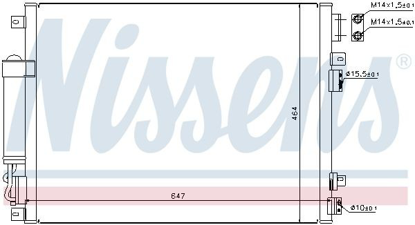Конденсатор кондиционера Nissens 94874 цена, от 144.83 USD