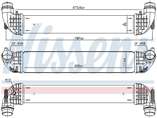 Купить 96140 Nissens Интеркулер