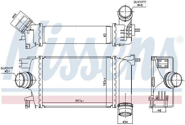Система охлаждения наддувочного воздуха Nissens NIS961583 цена, от 126.23 USD
