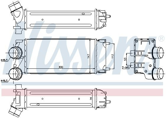 Купить 96514 Nissens Интеркулер
