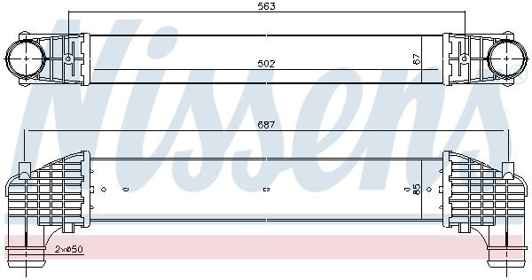 Система охлаждения наддувочного воздуха Nissens 96750 цена, от 109.14 USD