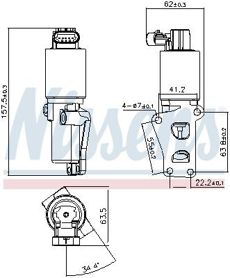 Приборы управления системы рециркуляции Nissens 98170 цена, от 72.23 USD