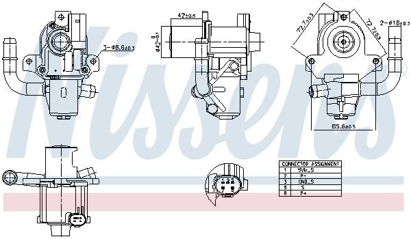 98264 Nissens Клапан рециркуляции отработавших газов EGR