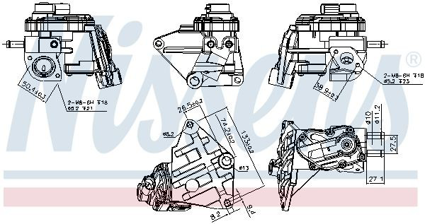 98348 Nissens Клапан рециркуляции отработавших газов EGR