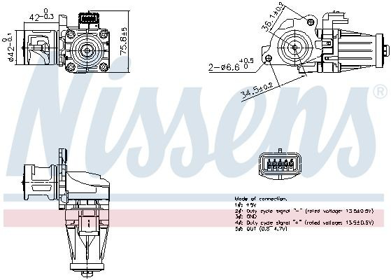 98376 Nissens Клапан рециркуляции отработавших газов EGR