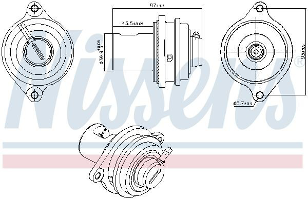 98411 Nissens Клапан рециркуляции отработавших газов EGR
