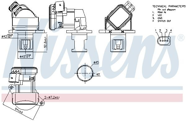 Клапан EGR, рециркуляции газов Febi 183349