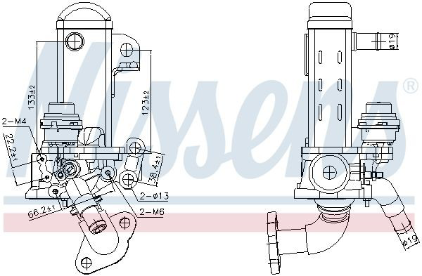 989461 Nissens Радиатор системы EGR