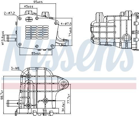 Радиатор системы EGR 3648422 Peugeot/Citroen