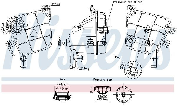 996207 Nissens Расширительный бачок охлаждения