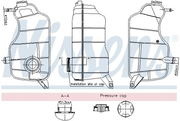 Расширительный бачок охлаждения на Ford Fiesta Mk4 JAS, JBS