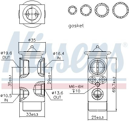 Купить 8UW351234151 Polcar Клапан TRV кондиционера