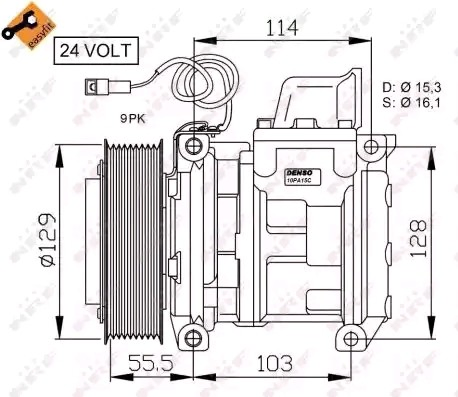 Компрессор системы кондиционирования Mercedes A541230101180 цена, от 366.48 USD