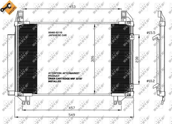 Конденсатор на Toyota Yaris  SP90
