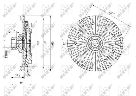 Гидромуфта привода вентилятора на Audi A8 D2 4D2, 4D8