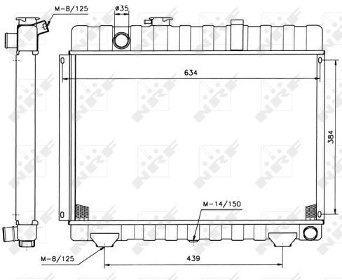 Радиатор основной на Mercedes Benz Truck TRUCK T1/TN  BM 611