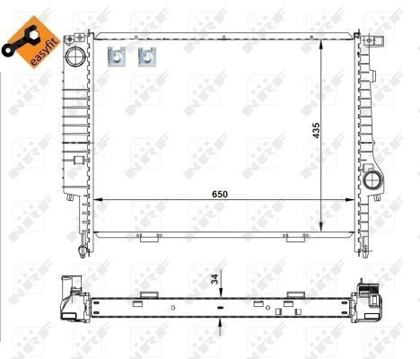 Купить 62584 HELLA Радиатор водяной