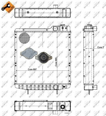 Купить A190663 Case Радиатор водяной