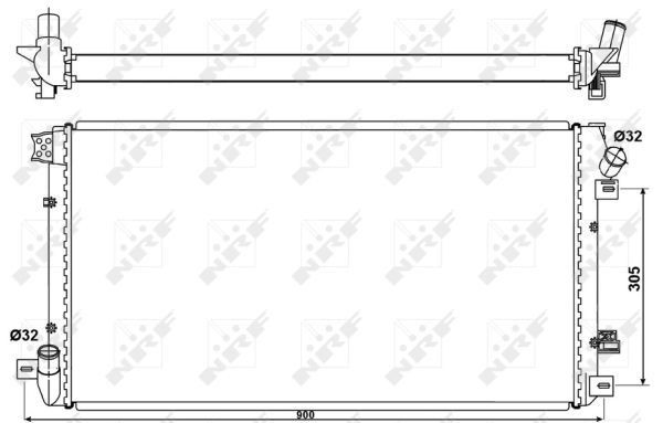 Радиатор 2140000Q0B Nissan/Infiniti