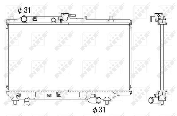 Радиатор охлаждения двигателя Hyundai/Kia OK20215200A цена, от 110.88 USD