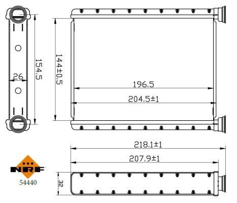 Купить NIS707198 Nissens Радиатор печки