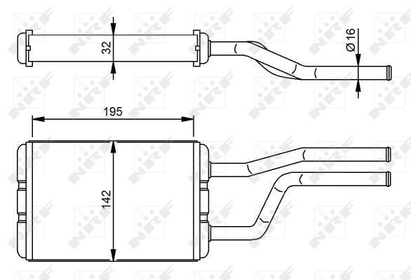 Радиатор печки (отопителя) Toyota Hiace III автобус (H10) (1989 - 1995) цена, от 52.44 USD