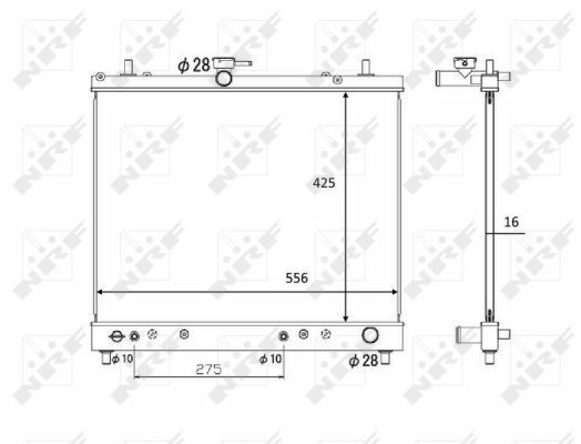 Радиатор охлаждения двигателя Daihatsu 16400B1171 цена, от 134.82 USD