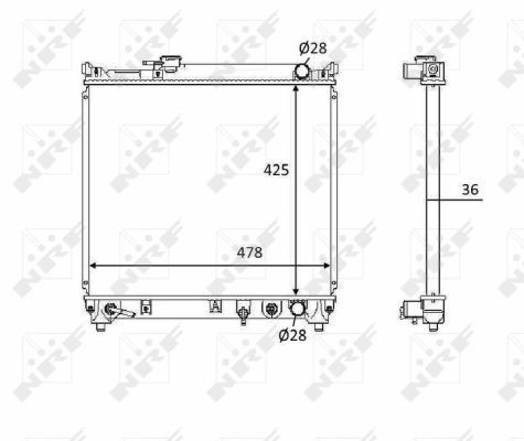 Купить R14041 Sato Tech Радиатор водяной