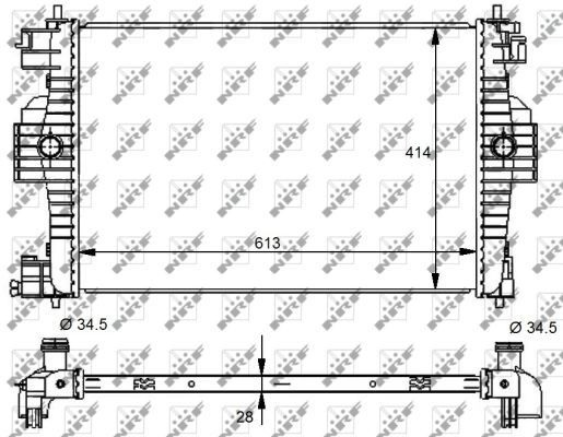 Купить Радиатор Пежо 308 I 4A, 4C