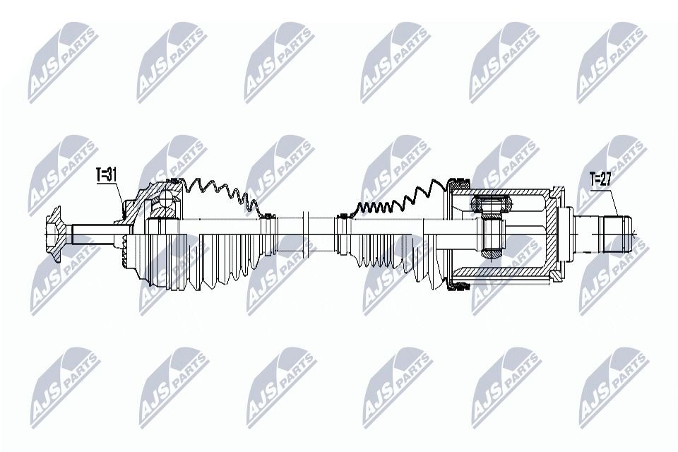 Левая полуось BMW 2 