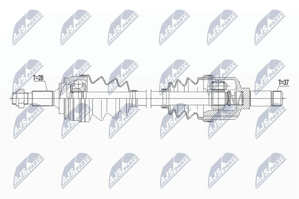 Купить TP562 Transpart Привод в сборе левый