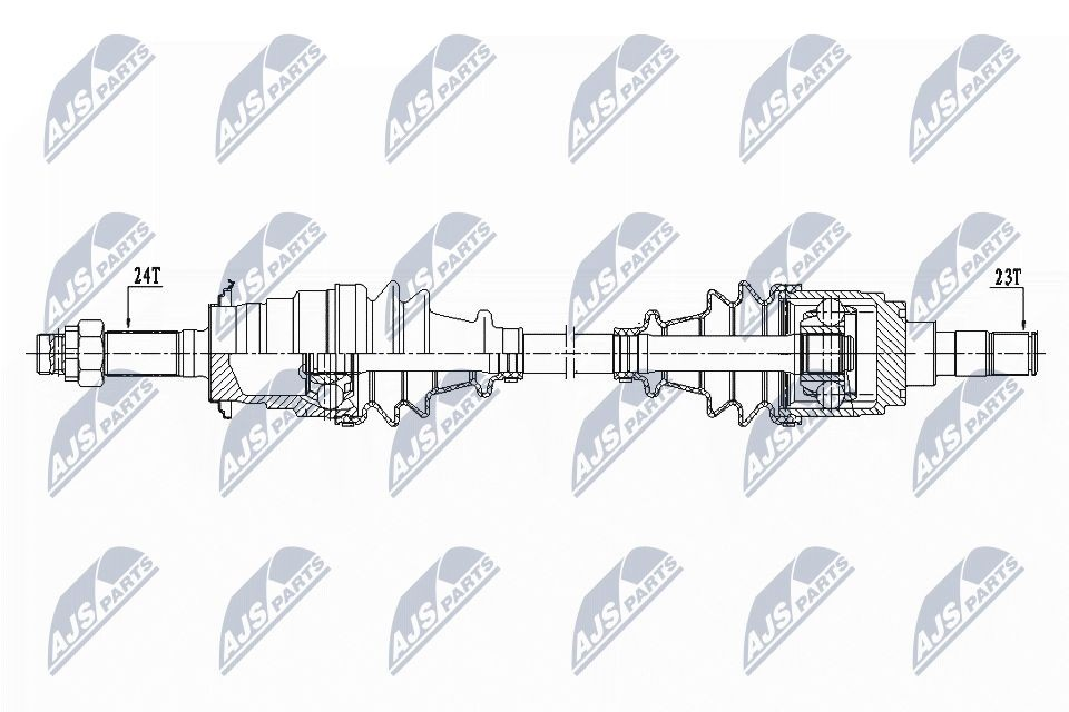 Левая полуось 4342087406000 Daihatsu