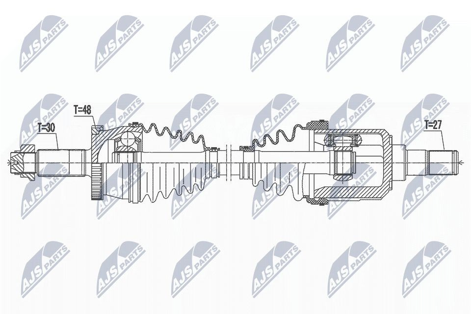 Полуось передняя левая на Hyundai Tucson III TL