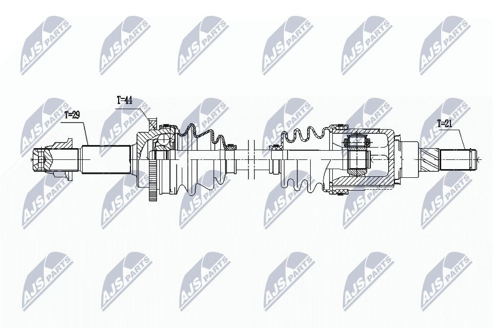  Задняя полуось Nissan X-Trail 