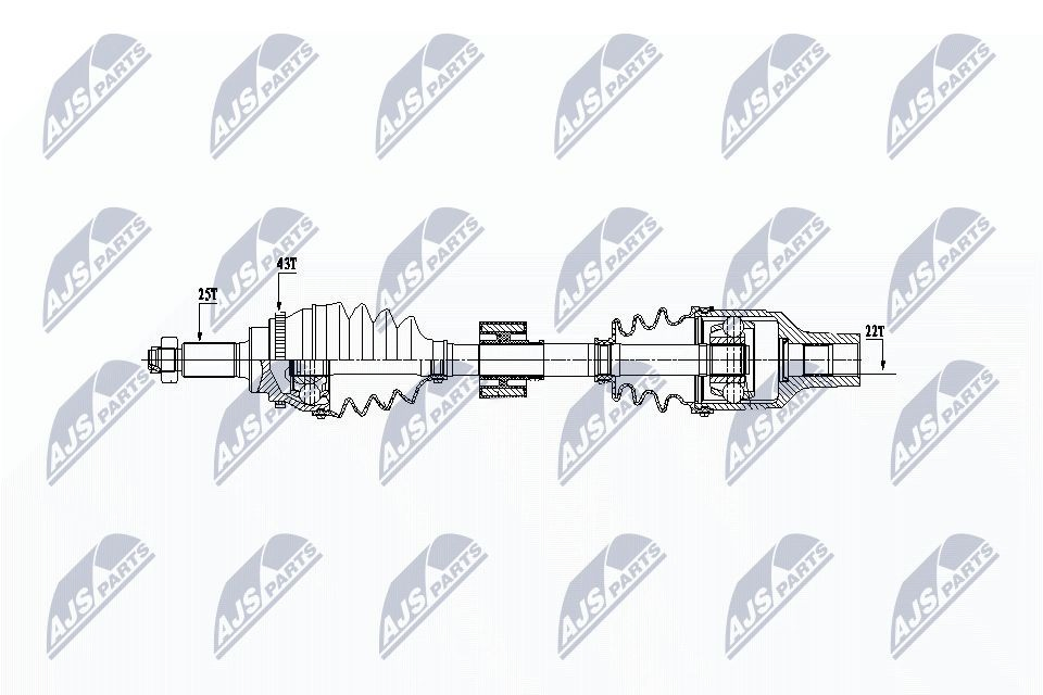 Правая полуось 4410186G01000 Suzuki