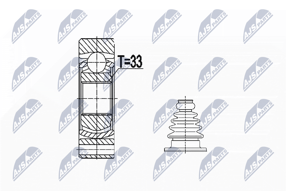 Купить ШРУС внутренний Ауди КУ3  8UB, 8UG