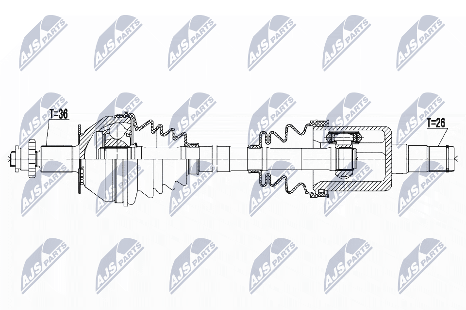 Полуось передняя, правая на Seat Cordoba  6L2
