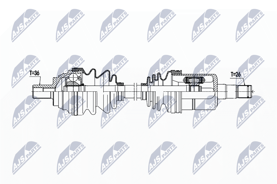 Привод передний левый Volkswagen Golf V хэтчбек (1K1) (2003 - 2010) цена, от 115.12 USD