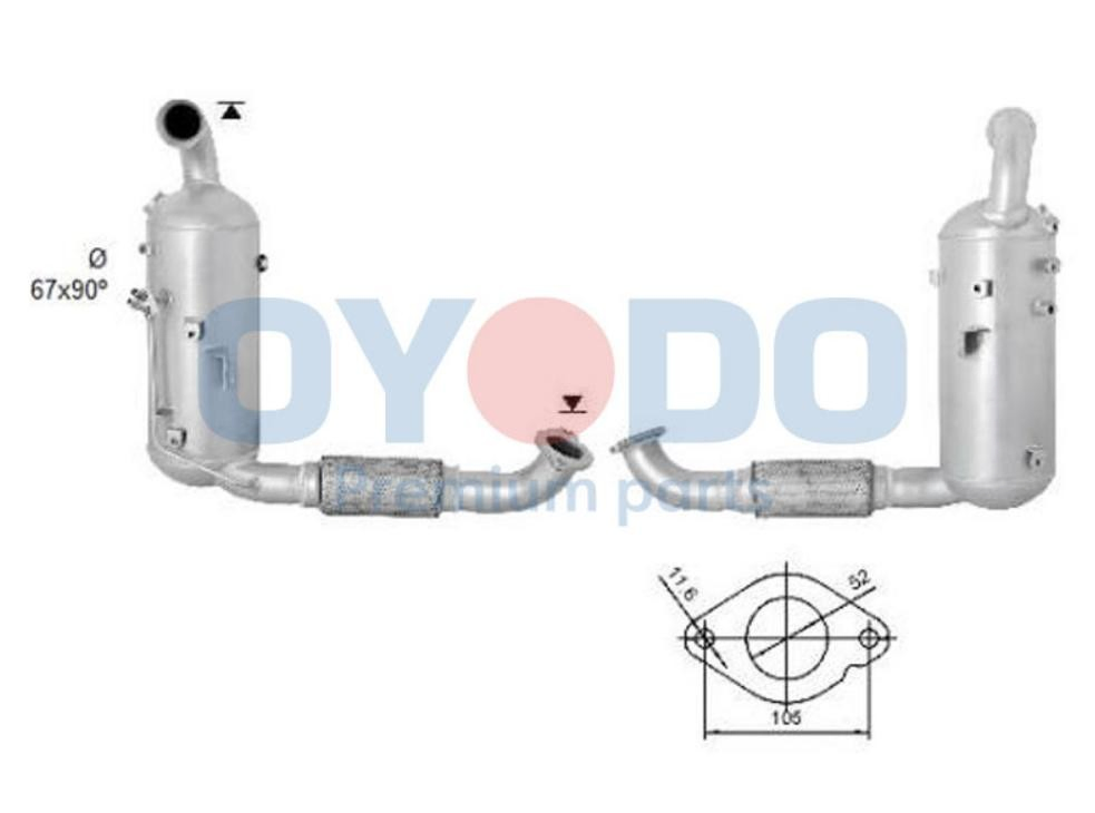 Сажевый фильтр DPF на Mazda 3  BL