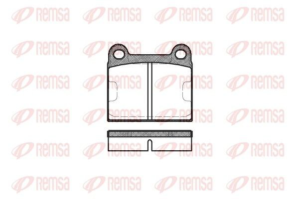 Задние дисковые колодки Remsa 000660