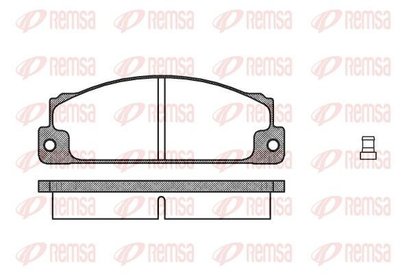 002202 Remsa Колодки передние