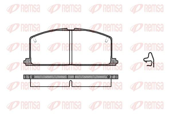 016704 Remsa Колодки передние