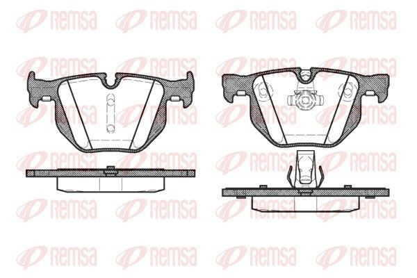038160 Remsa Колодки тормозные дисковые комплект
