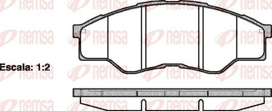 126600 Remsa Колодки передние