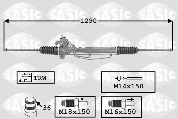 Управление рулевое в сборе на Volkswagen Jetta II 19E, 1G2, 165, 167