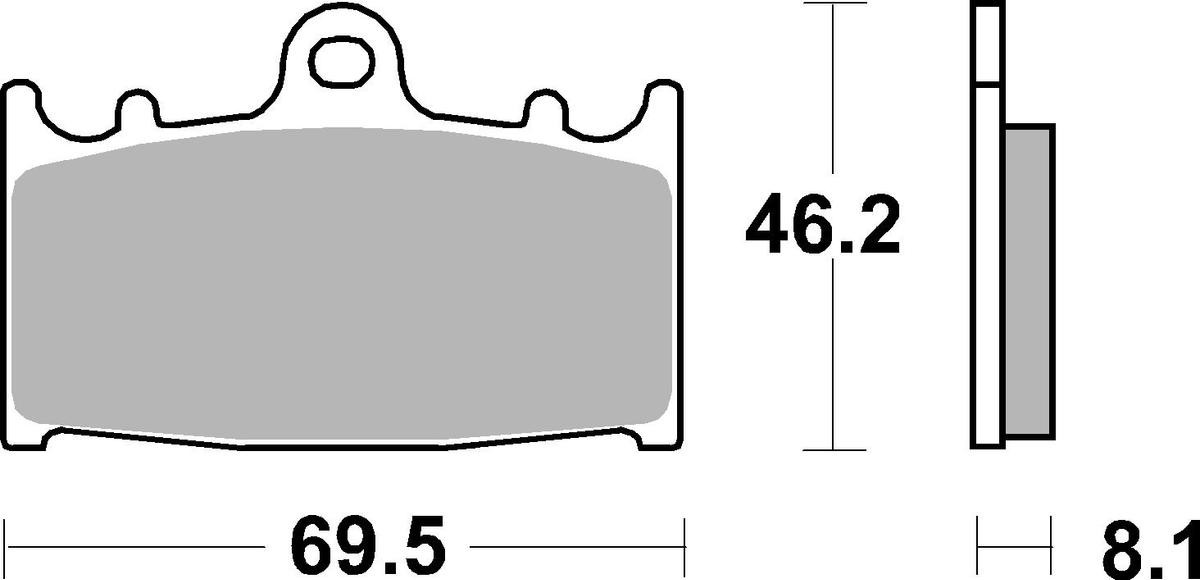631HS SBS Колодки передние