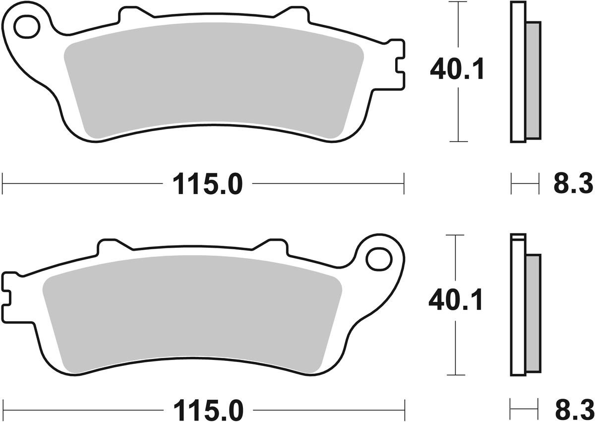 736LS SBS Колодки передние