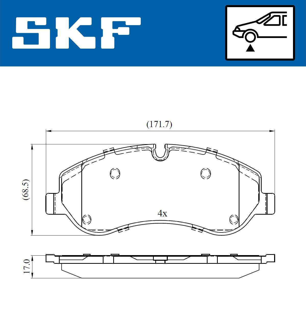 Колодки SKF VKBP80029E цена, от 37.45 USD