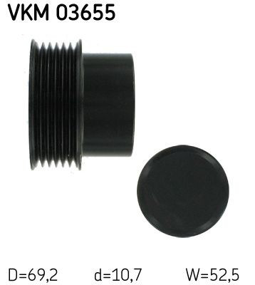Инерционный шкив SKF VKM03655 цена, от 81.54 USD